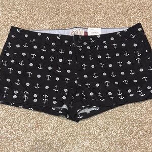 SO Nautical Black Women's Shorts